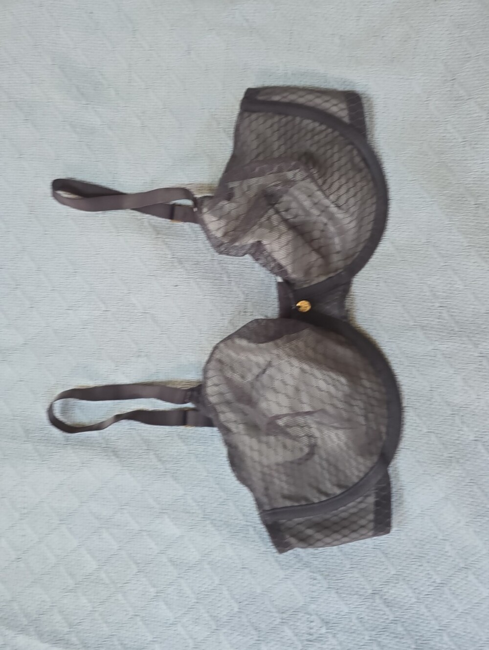 34 DD  Womens Natori Black Lace Overlay Underwire Bra